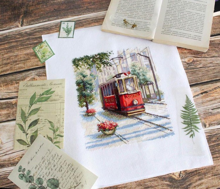 Набор для вышивания «Старый трамвайчик» — картинка 3
