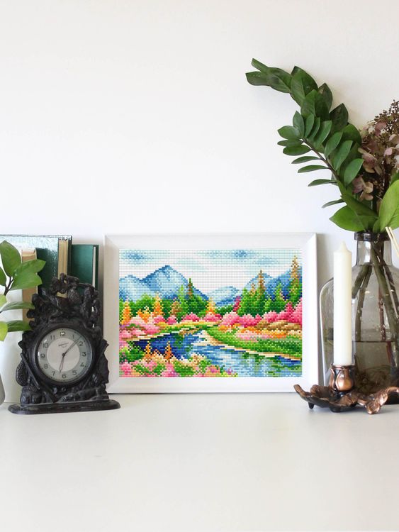 Алмазная вышивка «Озеро Джека Лондона» — картинка 2