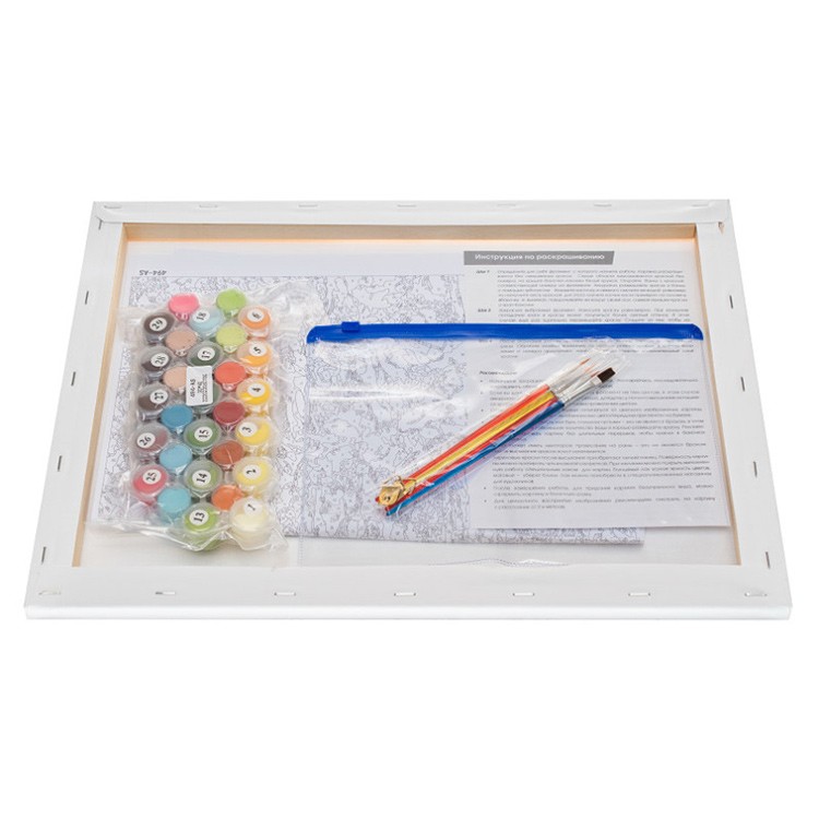 Картина по номерам «Желтые ирисы» — картинка 3