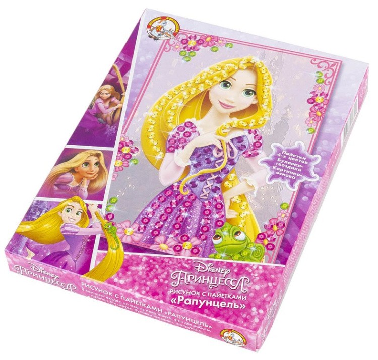 Мозаика из пайеток «Рапунцель» — картинка 2