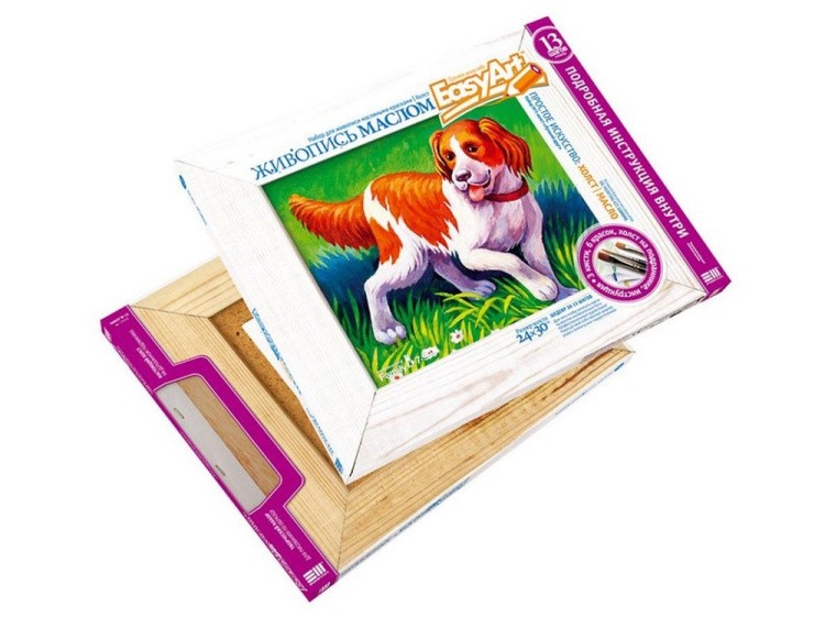 Картина маслом по контурам «Лучший друг» — картинка 3