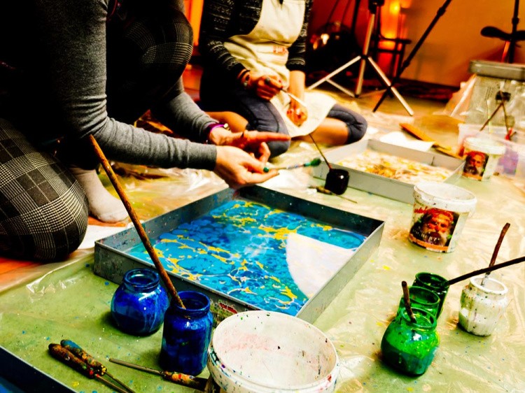 Набор для эбру «Модерн», 8 цветов, Mimi — картинка 9