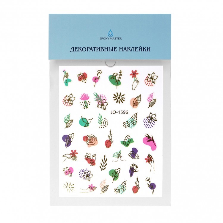 Декоративные наклейки с металлизированным эффектом №7, 12x8 см, 1 шт. — картинка 2