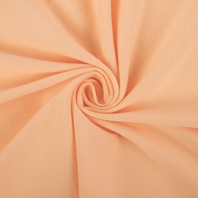 Трикотаж кукольный, 50x55 см, 225 г/м2, 100% хлопок, цвет: №04 светло-персиковый, Peppy — картинка 2