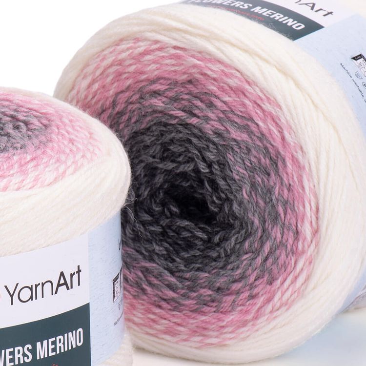 Пряжа YarnArt Flowers Merino (546), мультиколор, 5 шт. по 225 г — картинка 2