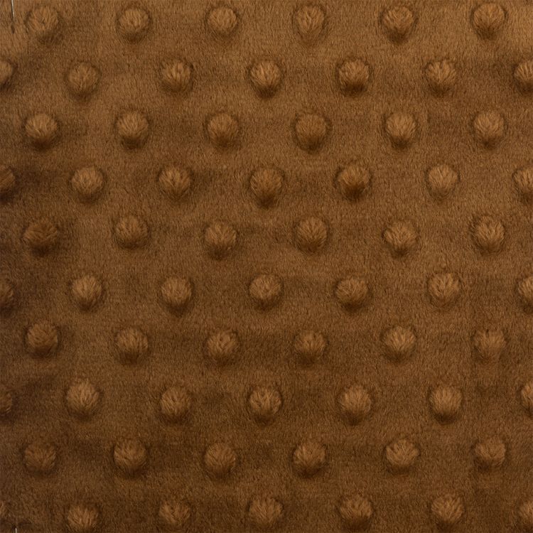 Плюш PEVD, 48x48 см, 309 г/м2, 100% полиэстер, цвет: 39 коричневый, Peppy