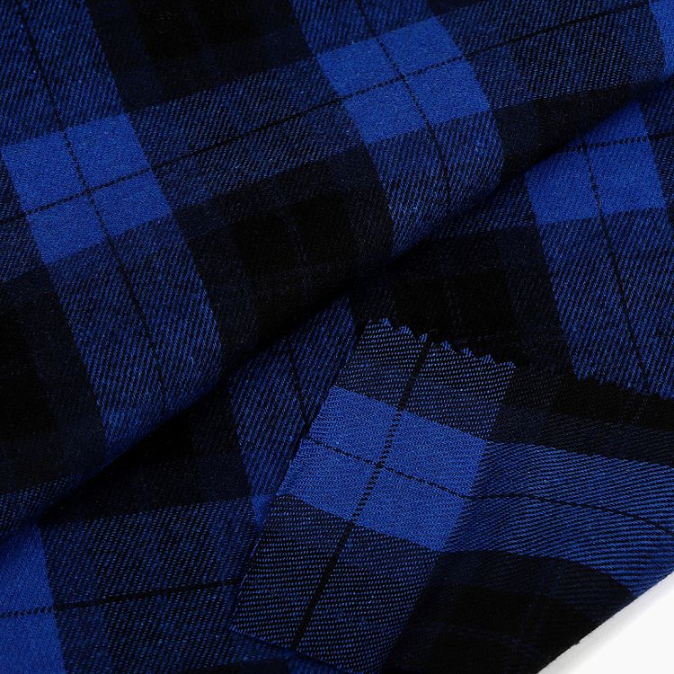 Ткань рубашечная фланель, 5 м x 150 см, 150 г/м², цвет: синий, TBY — картинка 3