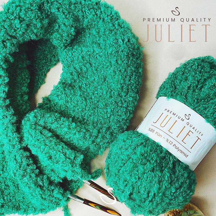 Пряжа NAKO JULIET (Нако Джульет) (14222), бежевый, 5 шт. по 100 г — картинка 3