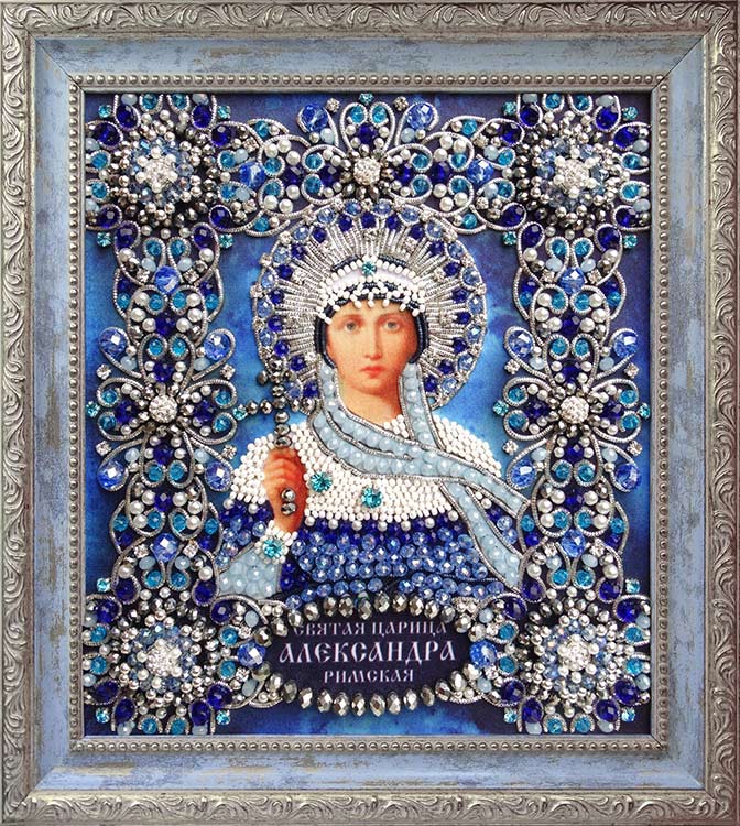 Набор для вышивания хрустальными камнями «Святая Александра» — картинка 2