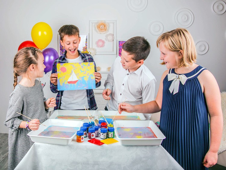 Набор для эбру «Праздничный» 12 цветов, Эбру-Профи — картинка 8