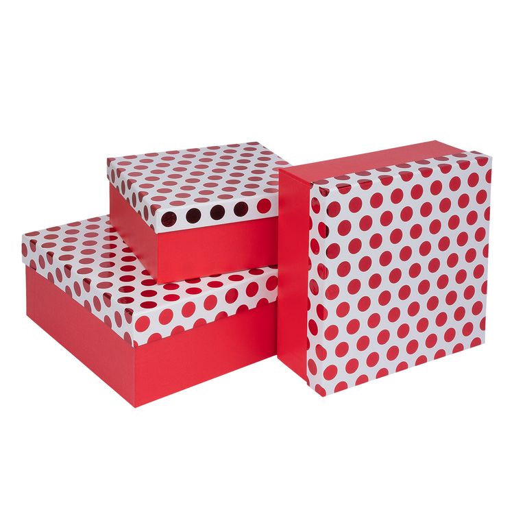 Набор подарочных коробок, форма: квадрат, 3 шт., Stilerra — картинка 2