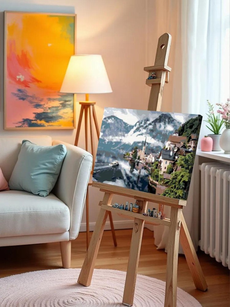 Картина по номерам «Город в горах» — картинка 10