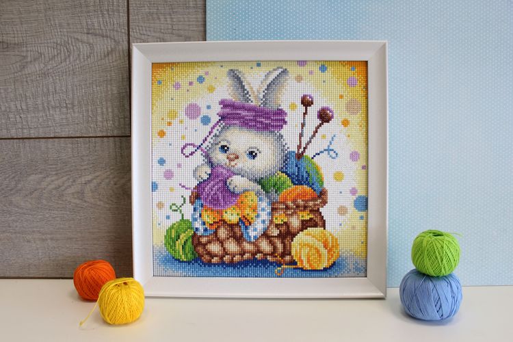 Алмазная вышивка «Рукодельный кролик» — картинка 4