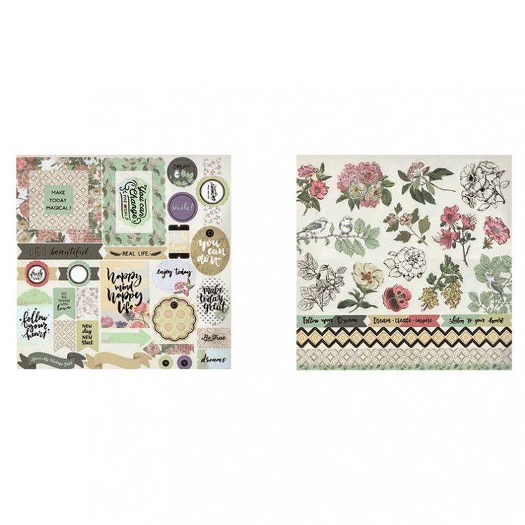 Набор бумаги для скрапбукинга «Арабеска» 30,5x30,5 см — картинка 18