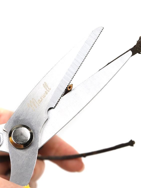 Секатор Maxwell прямое лезвие, 80/210 мм, ручки желтый пластик — картинка 9