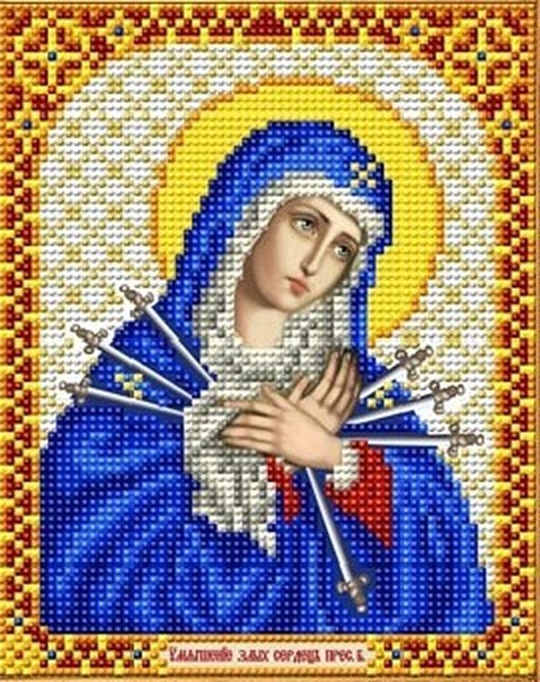 Рисунок на ткани «Богородица. Умягчение злых сердец»