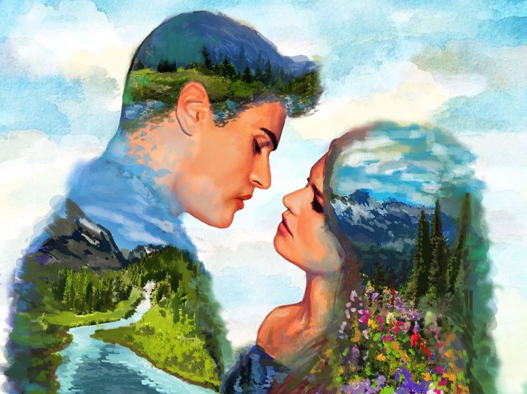 Алмазная вышивка «Слияние с природой» — картинка 2