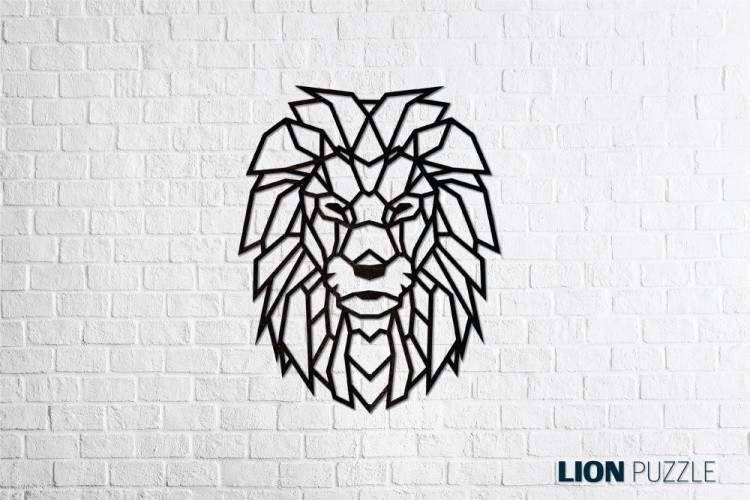 Деревянный интерьерный пазл «Лев», Eco Wood Art — картинка 2