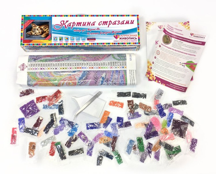 Алмазная вышивка «Барсик» — картинка 3