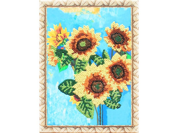 Мозаика из пайеток «Подсолнухи» — картинка 2