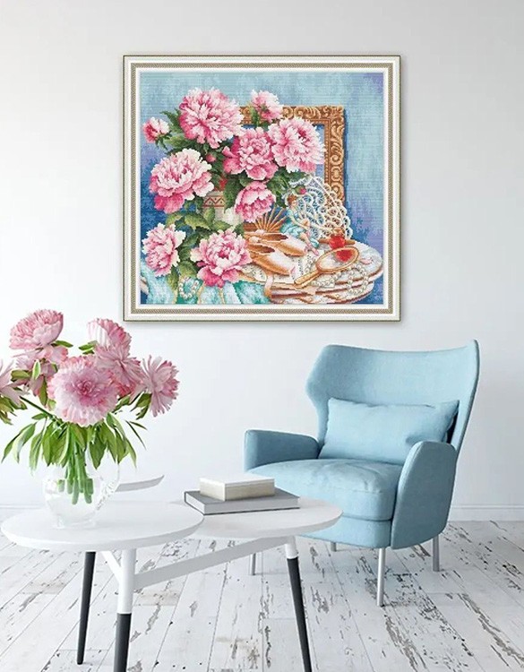 Набор для вышивания «Пионы для балерины» — картинка 11