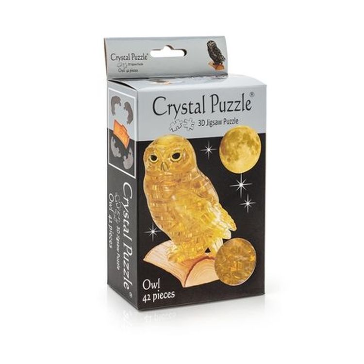 3D Головоломка «Сова янтарная», Crystal Puzzle — картинка 2