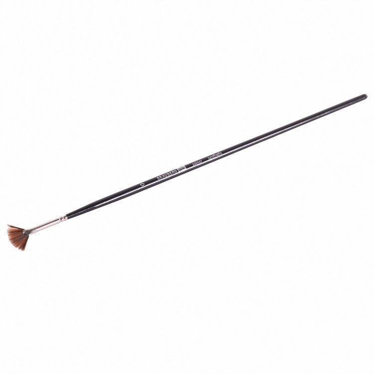 Кисть художественная профессиональная Art Classic, синтетика мягкая, веерная, № 0, длинная ручка, Brauberg — картинка 4