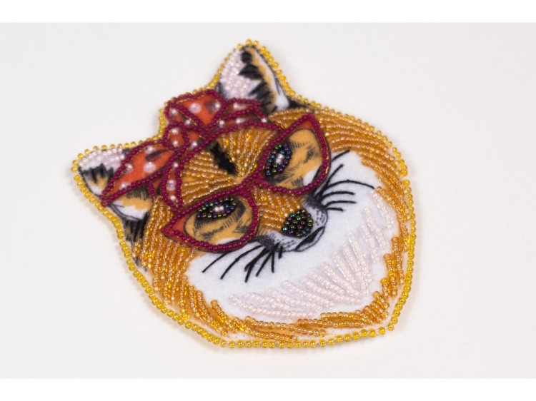 Набор вышивки бисером «Брошь Лиса Марыся» — картинка 2