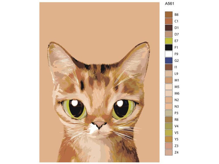 Картина по номерам «Лапочка» — картинка 2