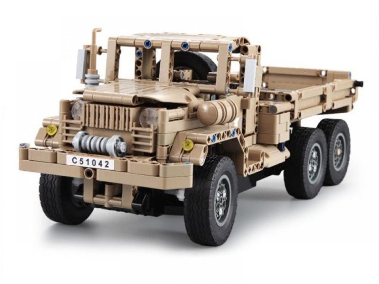 Радиоуправляемый конструктор CADA deTech военный грузовик, 545 деталей — картинка 4