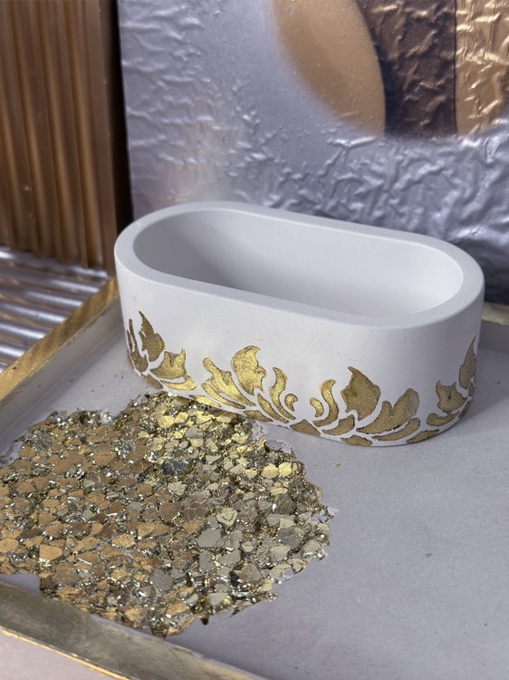 Силиконовый молд - Контейнер/подсвечник овальный, 11,5x6,5см, 1 шт. — картинка 2