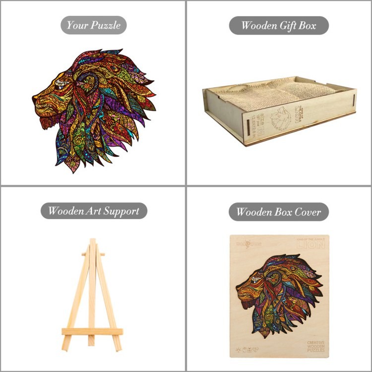 Деревянные пазлы «Король Джунглей S», Woodbests — картинка 6