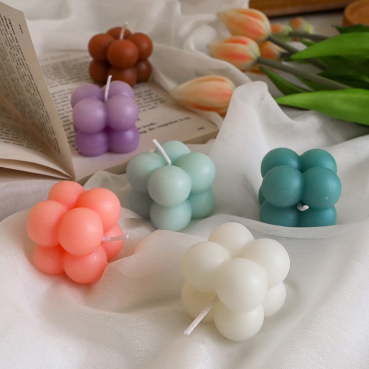 Силиконовый молд - Свеча кубик, 4x4см — картинка 2