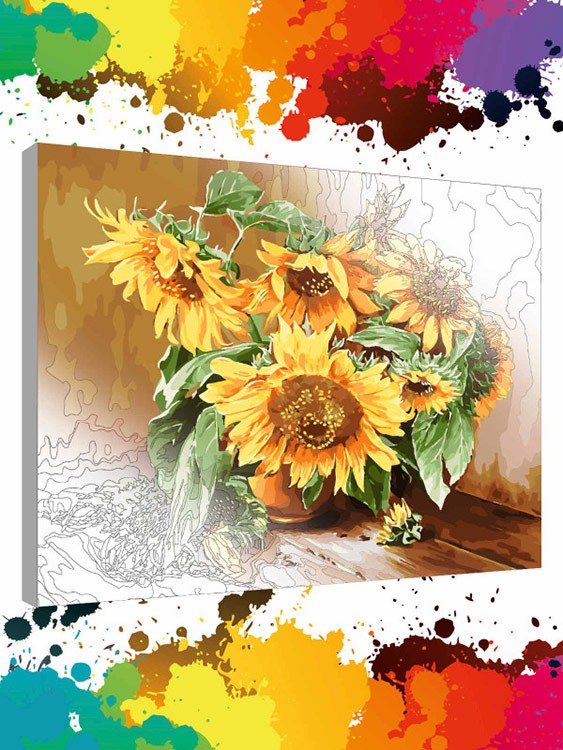 Картина по номерам «Спелый подсолнух» — картинка 5
