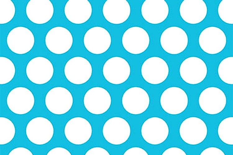 Плюш MOD DOT CUDDLE, 48x48 см, 440 г/м2, 100% полиэстер, цвет: turquoise/snow принт, Peppy