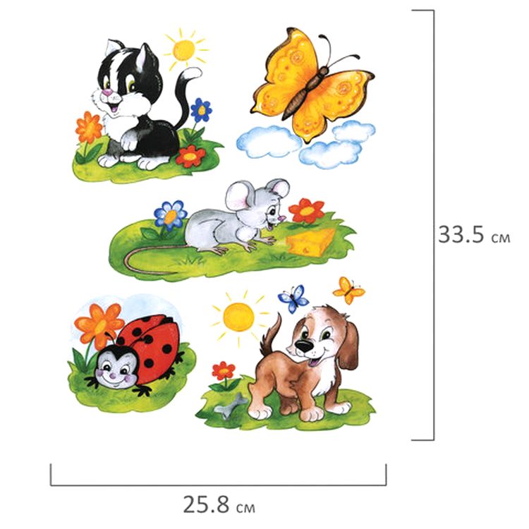 Украшение для окон и стекла «Забавные зверюшки 2» — картинка 3