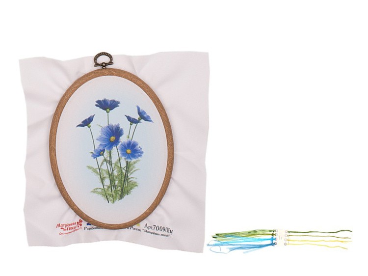 Вышивка лентами «Синеглазки» — картинка 4