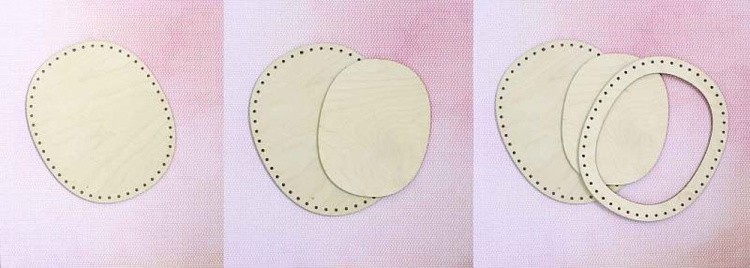 Рамка овальная, большая, 25x30 см — картинка 2