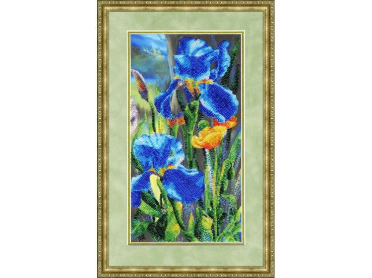 Набор вышивки бисером «Бархатные ирисы» — картинка 2