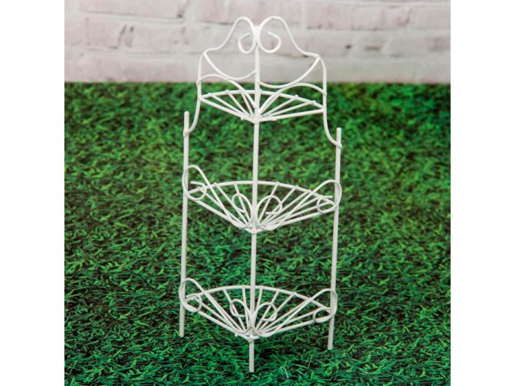 Садовая миниатюра MET-053 Уголок с полочками, металл 8x6x18 см, Blumentag — картинка 2