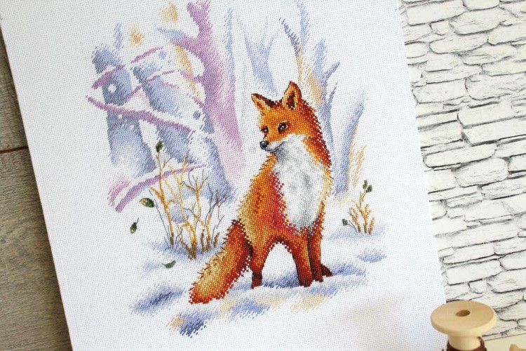 Набор для вышивания «Хозяйка зимнего леса» — картинка 4