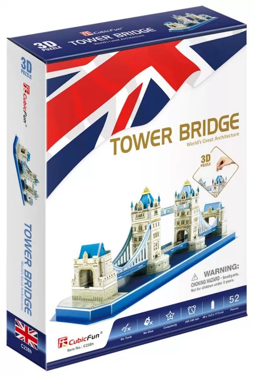3D пазл CubicFun «Тауэрский мост» — картинка 3