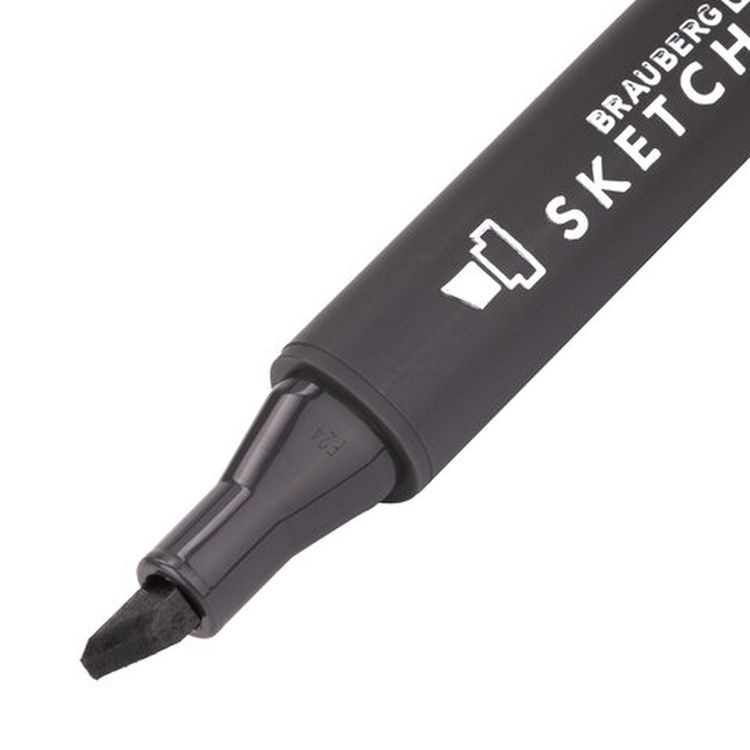 Маркер для скетчинга двусторонний 1 мм - 6 мм BRAUBERG ART CLASSIC, цвет: каштановый — картинка 3