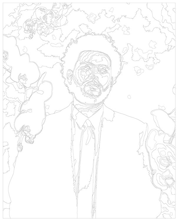 Картина по номерам «Музыкант The Weeknd с орхидеями» — картинка 3