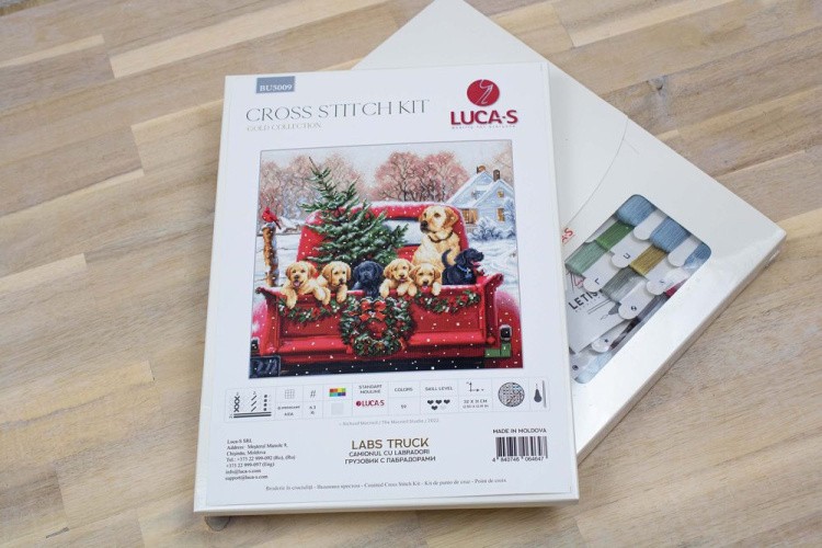 Набор для вышивания «Грузовик с Лабрадорами» — картинка 2