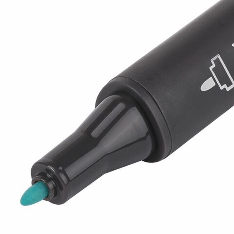 Маркер для скетчинга двусторонний 1 мм - 6 мм BRAUBERG ART CLASSIC, цвет: бирюзовый — картинка 4