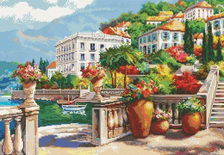 Алмазная вышивка «Живописный причал» — картинка 2