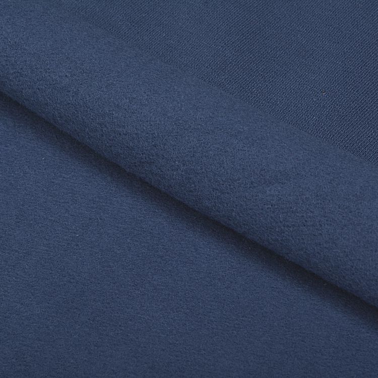 Ткань трикотаж Футер 2х нитка, опененд, 10 м x 200 см, 190 г/м², цвет: индиго, TBY — картинка 3