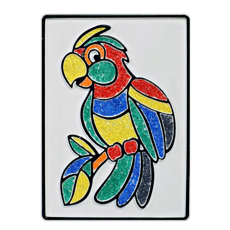 Набор для творчества «Насыпь на клей. Попугай», тип 24 — картинка 2