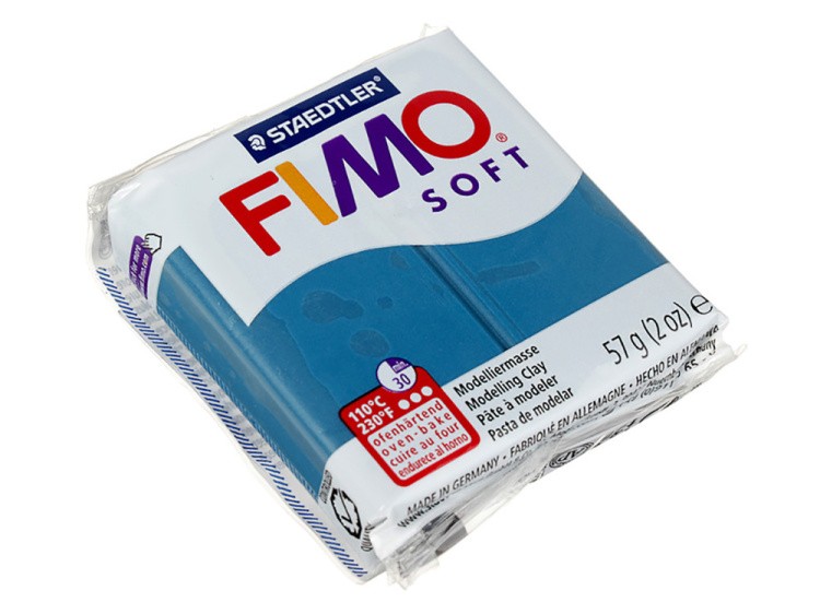 Полимерная глина FIMO Soft, цвет: синий калипсо, 57 г — картинка 2